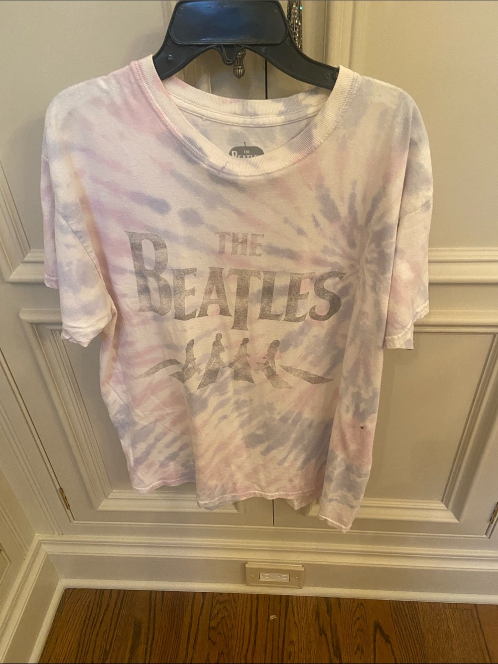 The Beatles Pastel Tie-Dye Tee - Lavender & Pink Accents